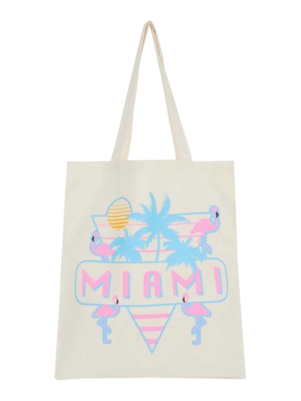 Primark Miami Cotton City Graph Tote Bag